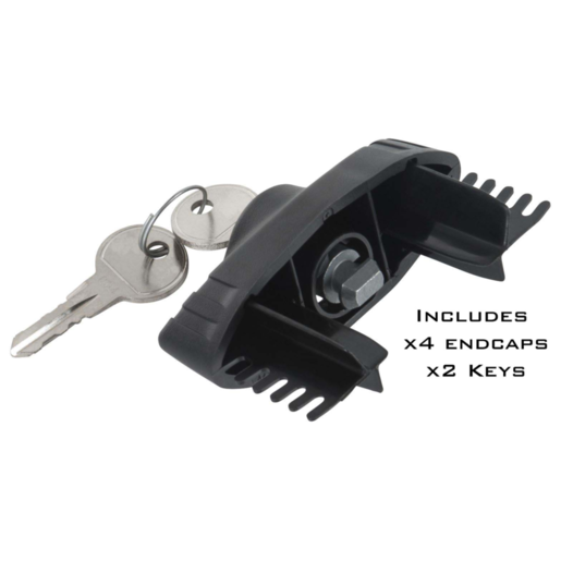 Rhino-Rack Locking End Cap Set 4 -RAB-LEC