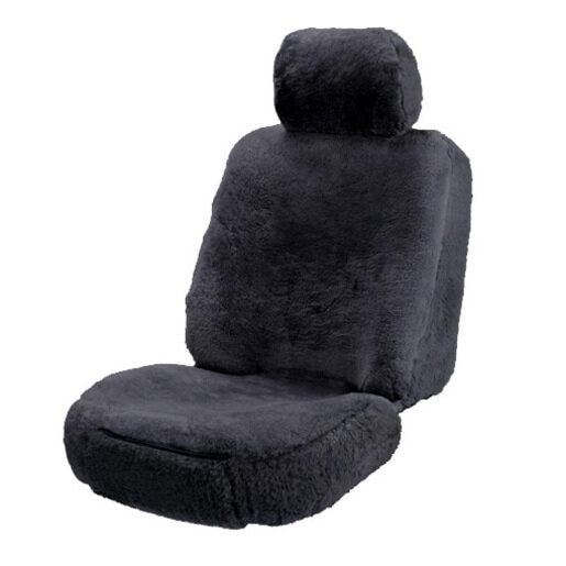 Nature's Fleece 3 Star Sheepskin Seat Covers Black - NF3BLK3050