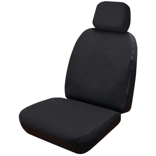 Streetwize Seat Cover Canvas 30/50 Airbag Black - SWCANV3050BLA