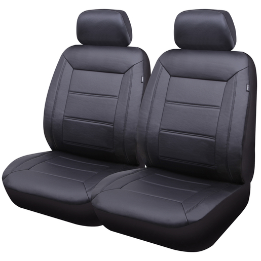 Streetwize Evolution Leather Look Seat Covers - SWEVO3050BLA