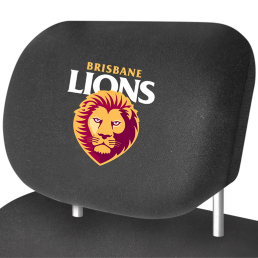 AFL Brisbane Lions Headrest Covers - HRAFLLIO