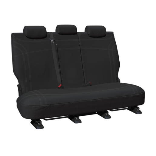 Sperling Getaway Neoprene Black Silver Stitch Seat Covers Rear - RM5053G2B