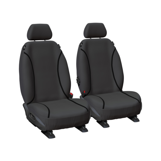 Sperling Tradies Canvas Grey Ready Made Seat Covers Front - RM1068TRG