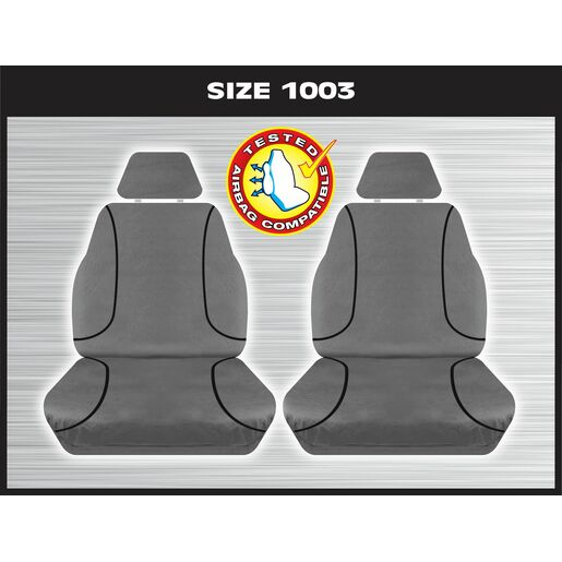 Tradies 1 Row Front Grey Seat Cover Suits for Everest Ranger- RPG1003TRG