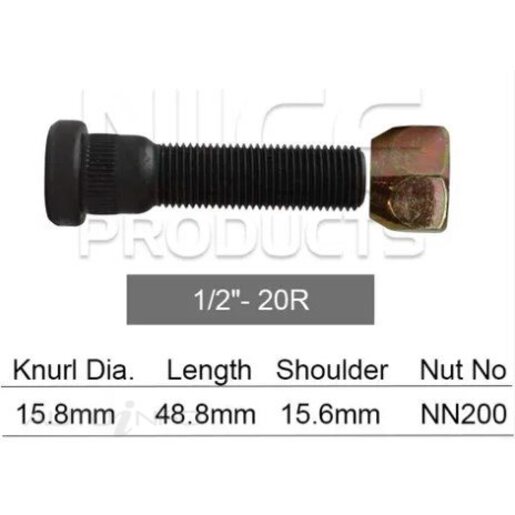 Wheel Stud & Nut Set