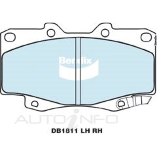 Bendix Front Brake Shoes - DB1811-HD