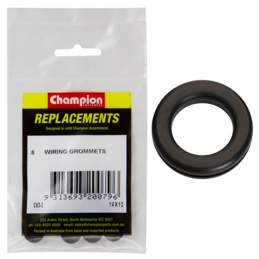 Champion 1/4 x 1/2 Wiring Grommets - C63-3