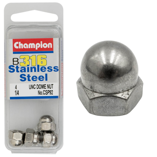 Champion Hex Nuts Dome Stainless Steel - CSP92