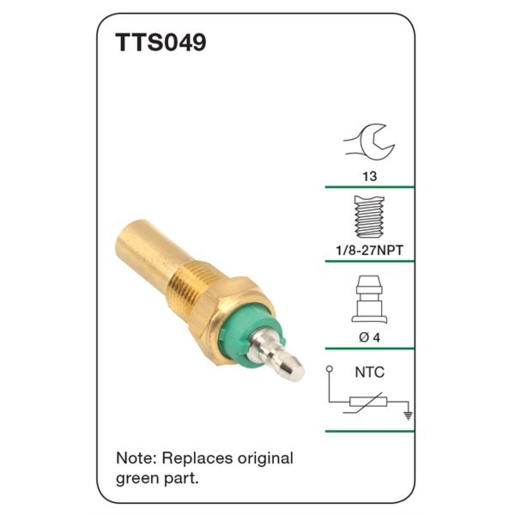 Tridon Engine Coolant Temp Gauge Sender - TTS049