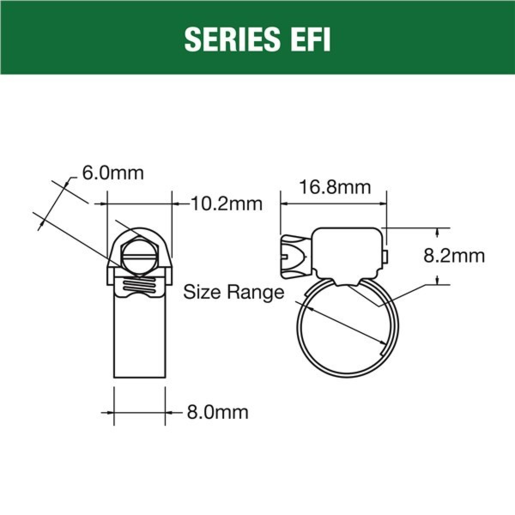 Tridon Clamp EFI 9-17mm - EFI005