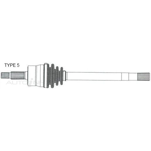 Protex Drive Shaft - Transverse - PSA310