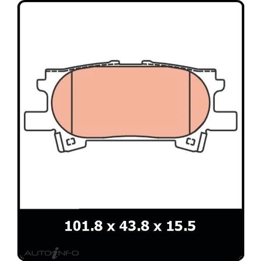 TRW Brake Pad Set SP126657