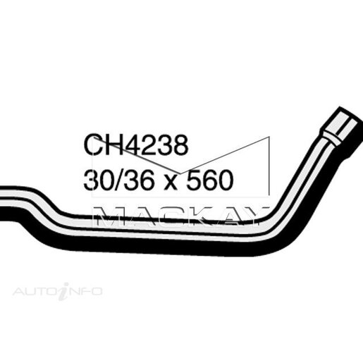 Mackay Radiator Lower Hose - CH3309