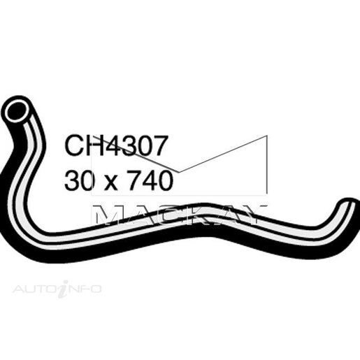 Dayco Moulded Hose - DMH4307