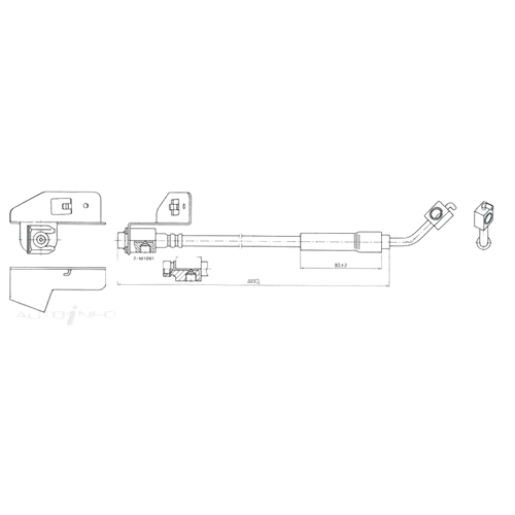 Protex Hydraulic Hose Rear - H1865