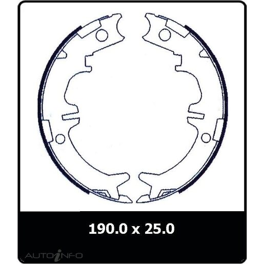 Protex Parking Brake Shoe - N3199