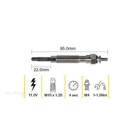 Tridon Diesel Glow Plug - TGP059