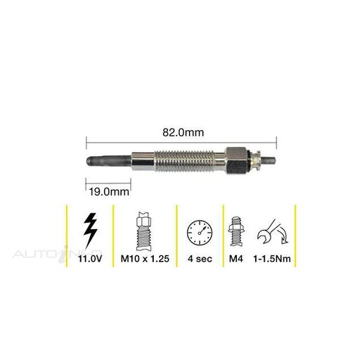 Tridon Diesel Glow Plug - TGP060