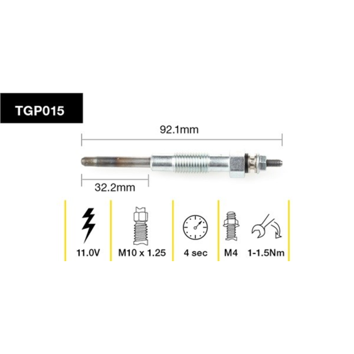 Tridon Glow Plug - TGP015