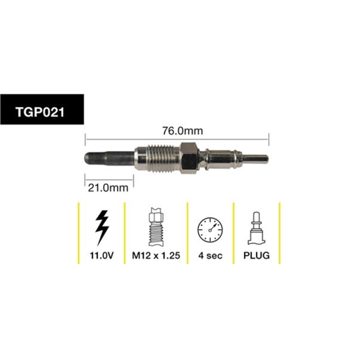 Tridon Diesel Glow Plug - TGP021