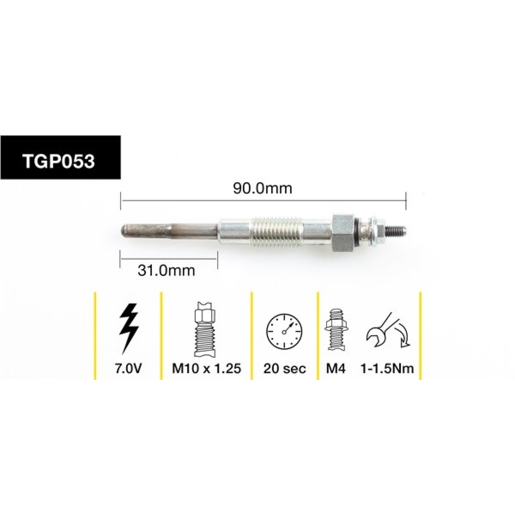 Tridon Diesel Glow Plug - TGP053