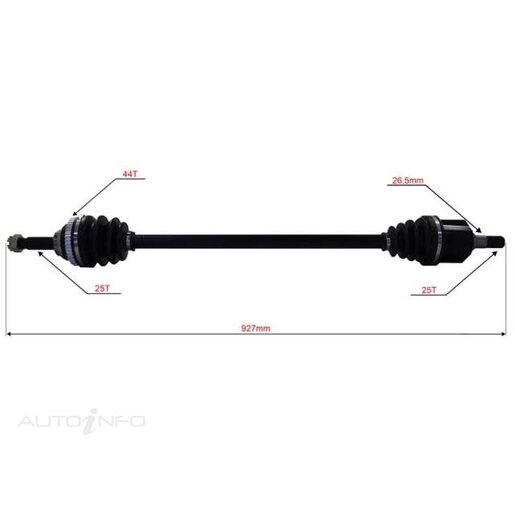 BWS Drive Shaft - Transverse/CV Shaft - B745