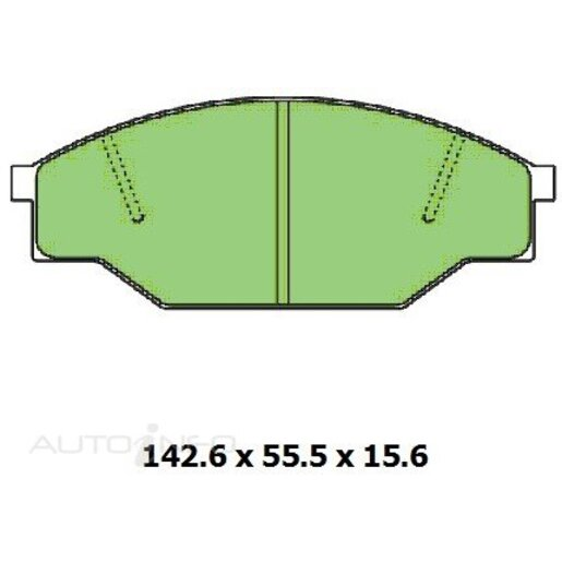 Protex Ultra 4WD Ceramic Front Brake Pads - DB318CP