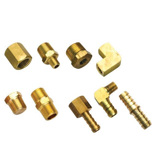 304BP MALE CONNECTOR 1/4IN X 1/8IN BRASS