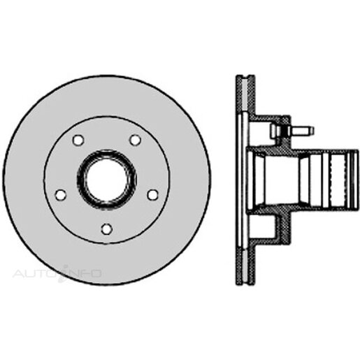 Protex Ultra Select Disc Rotor - Front - SDR12715