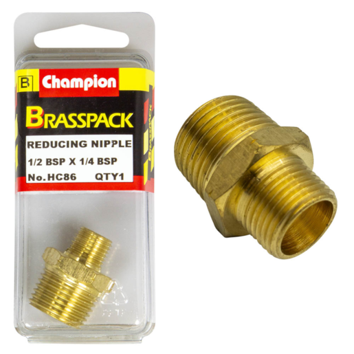 Champion 1/2" x 1/4" BSP Reducing Nipple - HC86