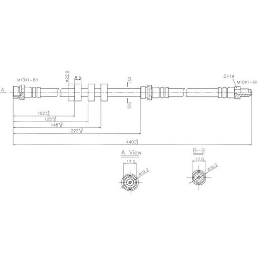 Protex Hydraulic Hose Front - H3191