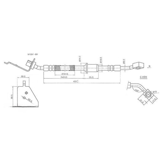 Protex Hydraulic Hose Rear - H3425