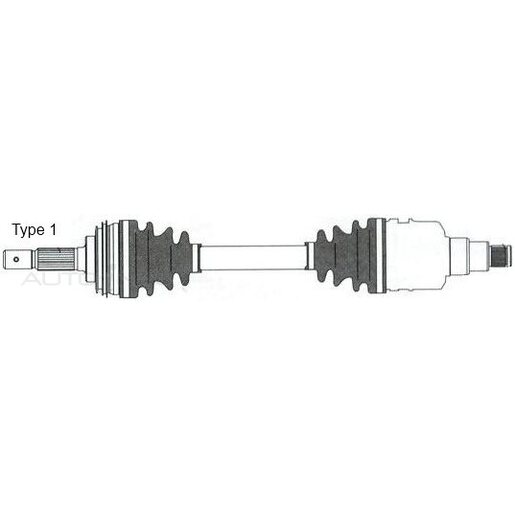 Protex Drive Shaft - Transverse/CV Shaft - PSA278