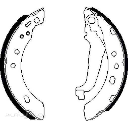 Bendix Rear Brake Shoes - BS1725