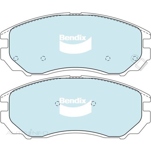 Bendix Front Brake Pads - DB165-GCT