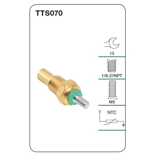 Tridon Engine Coolant Temp Gauge Sender - TTS070