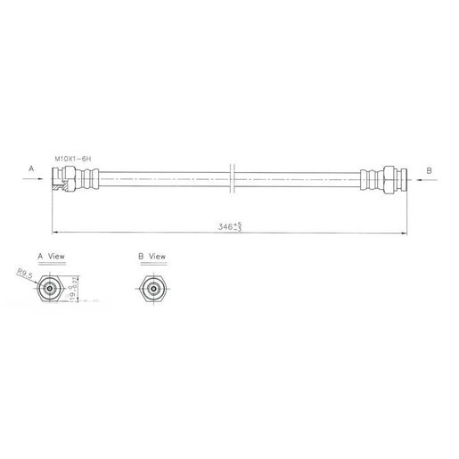 Protex Hydraulic Hose Rear - H1755