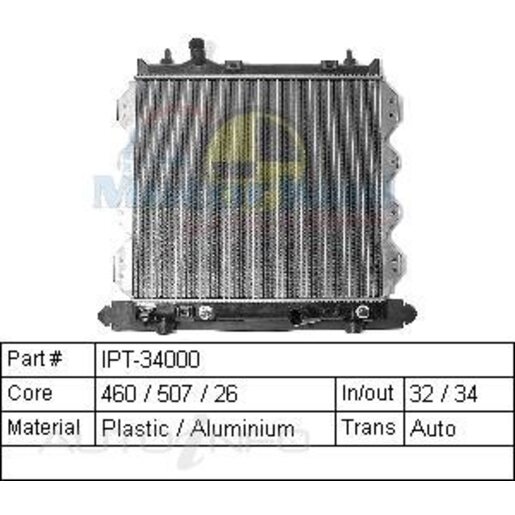 Motorkool Radiator - IPT-34000