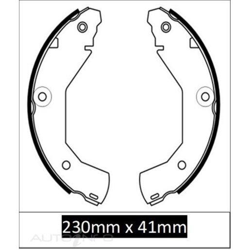 Protex Brake Shoes - Rear - N3290