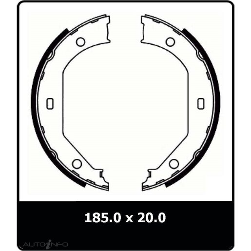 Bendix Handbrake Shoes - N3235