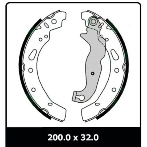 Protex Brake Shoes - Rear - N3246