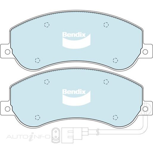 Bendix Front Brake Pads - DB1915-ULT