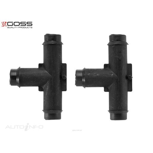 Goss Hose Connectors T 10mm X 10mm X 10mm T05 - TC05