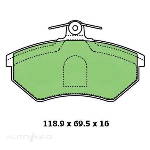 Protex Ultra 4WD Ceramic Front Brake Pads - DB1325CP