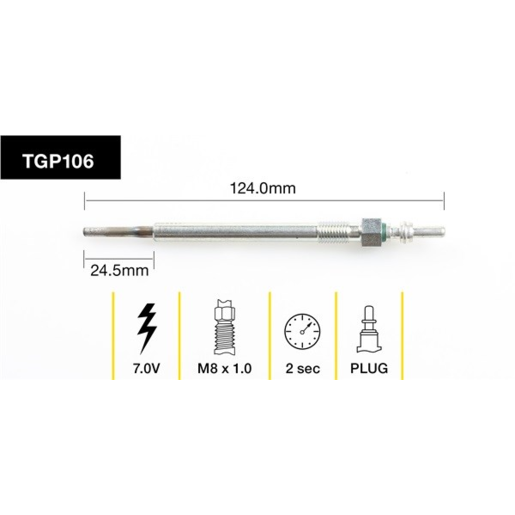 Tridon Diesel Glow Plug - TGP106