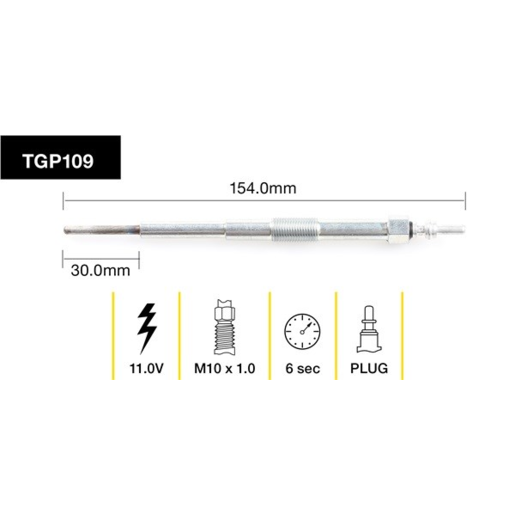 Tridon Diesel Glow Plug - TGP109