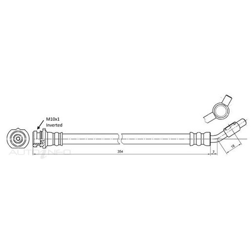 Protex Hydraulic Hose - Front - H3802