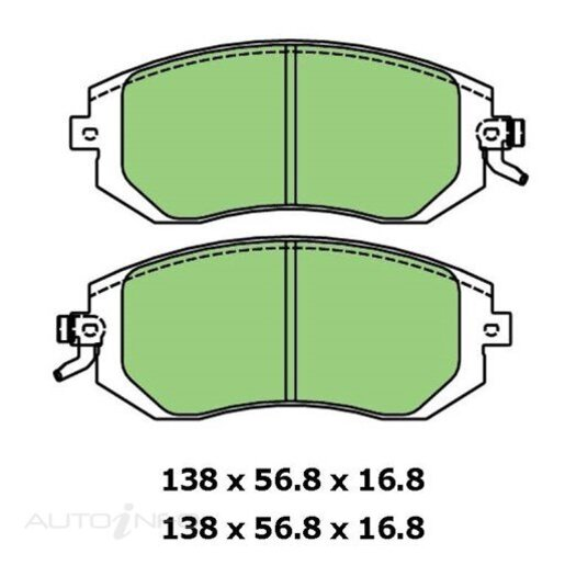 Protex Ultra Ceramic Brake Pads Front - DB3207CP