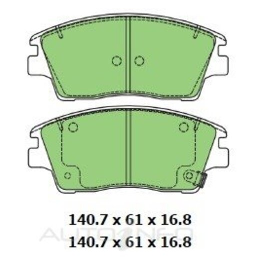 Protex Ultra 4WD Ceramic Front Brake Pads - DB3218CP