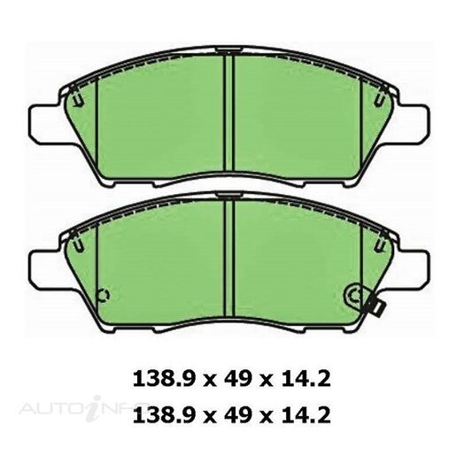 Protex Ultra 4WD Ceramic Front Brake Pads - DB1830CP